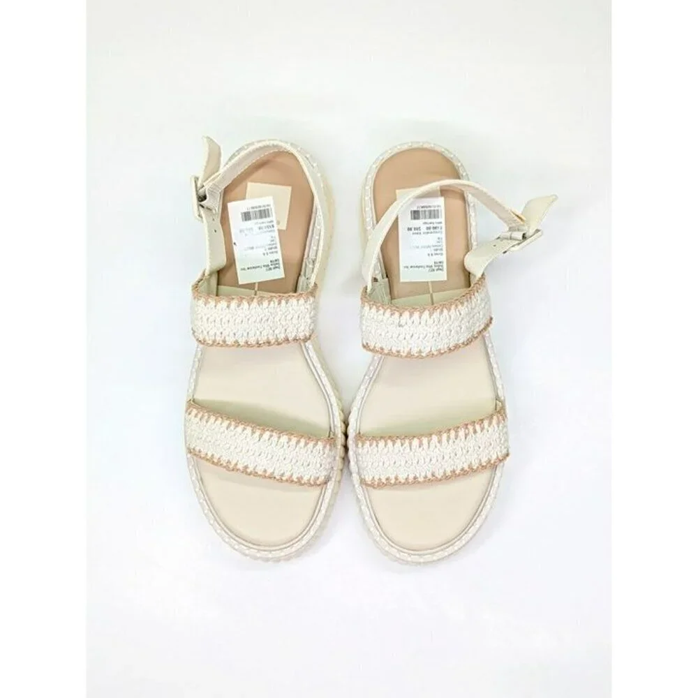Dolce Vita Daiya Women's Ivory Platform Sandals Size 9.5 (MSRP $130)